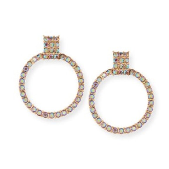 4/$25 BaubleBar Adalia Stone Hoop Earrings - Picture 1 of 3